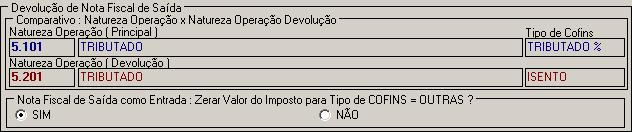 Natureza op tipo trib cofins devolução saida.png