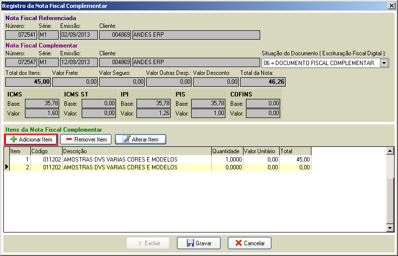 Complementar registro nf complementar preenchido.png