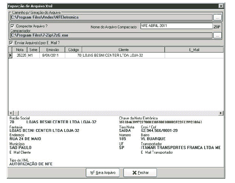 Arquivo:Geracao de nota fiscal eletronica - exportacao xml.png